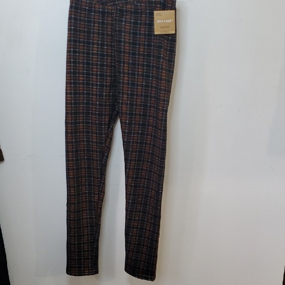 Just Soft Plaid Pants - Brown and Black - Picture 2 of 6